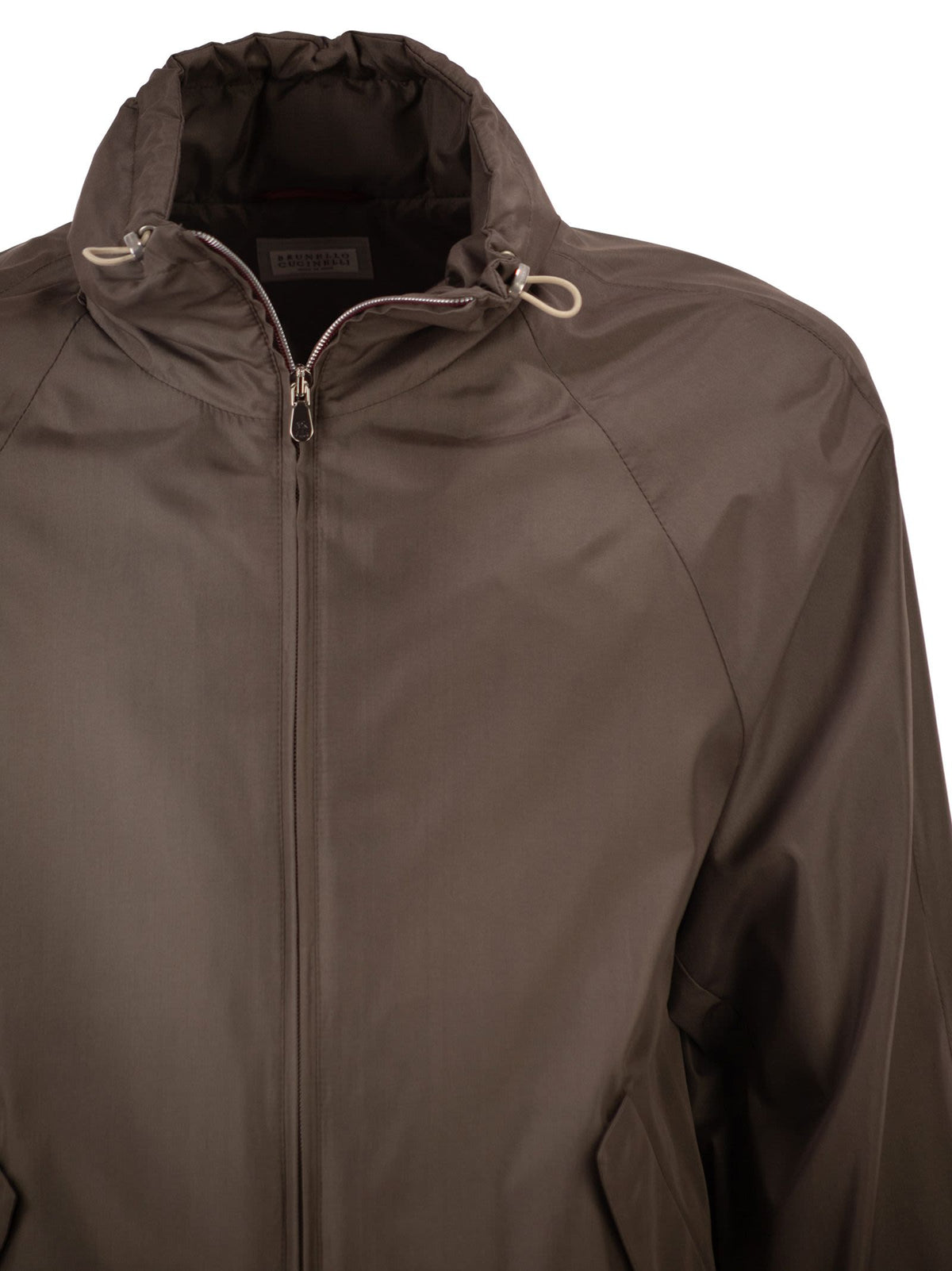 Brunello Cucinelli Men Unlined Jacket In Membrane Silk BRUNELLO CUCINELLI