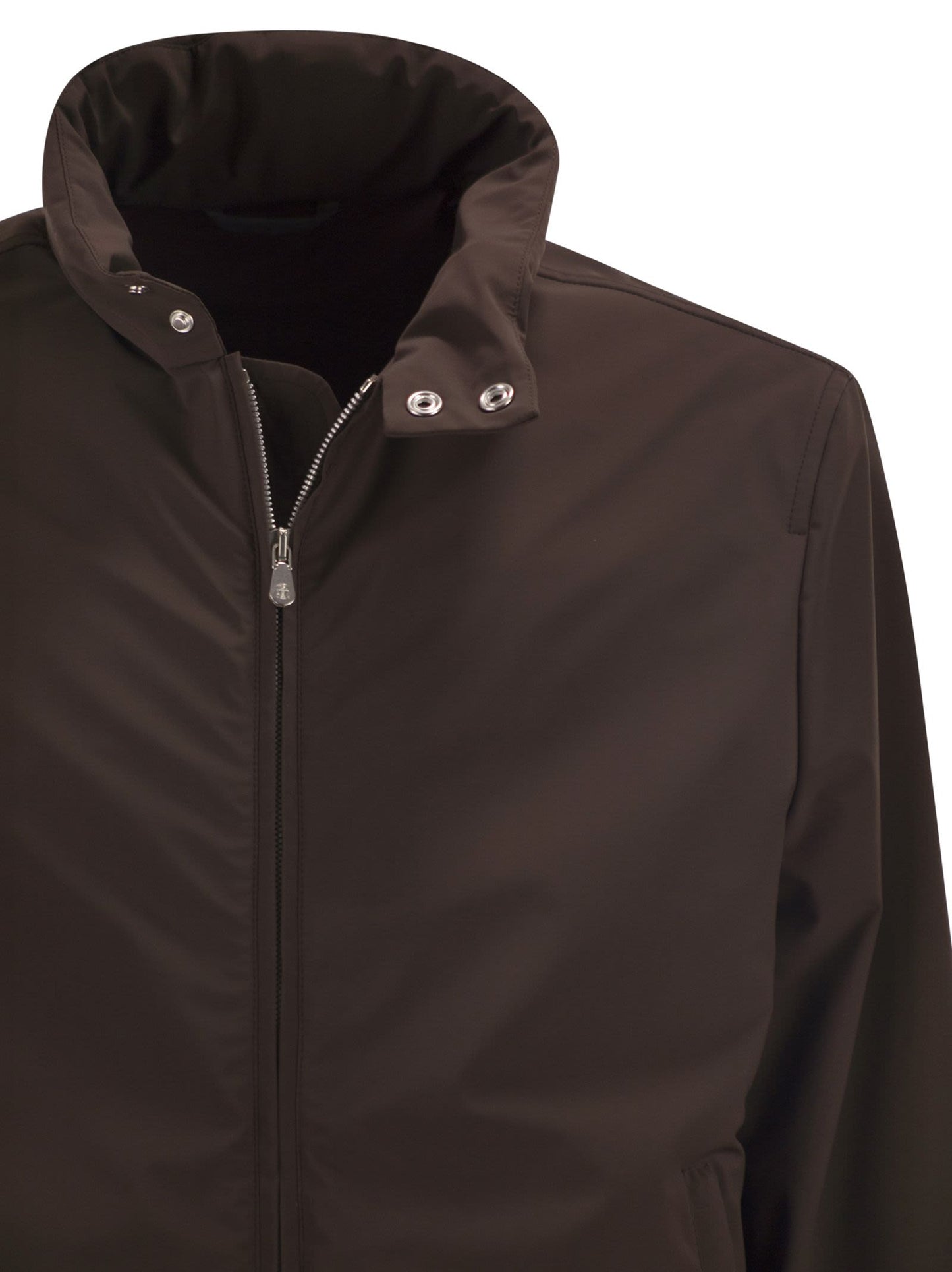 Brunello Cucinelli Men Nylon Jacket With Membrane And Detachable Hood BRUNELLO CUCINELLI