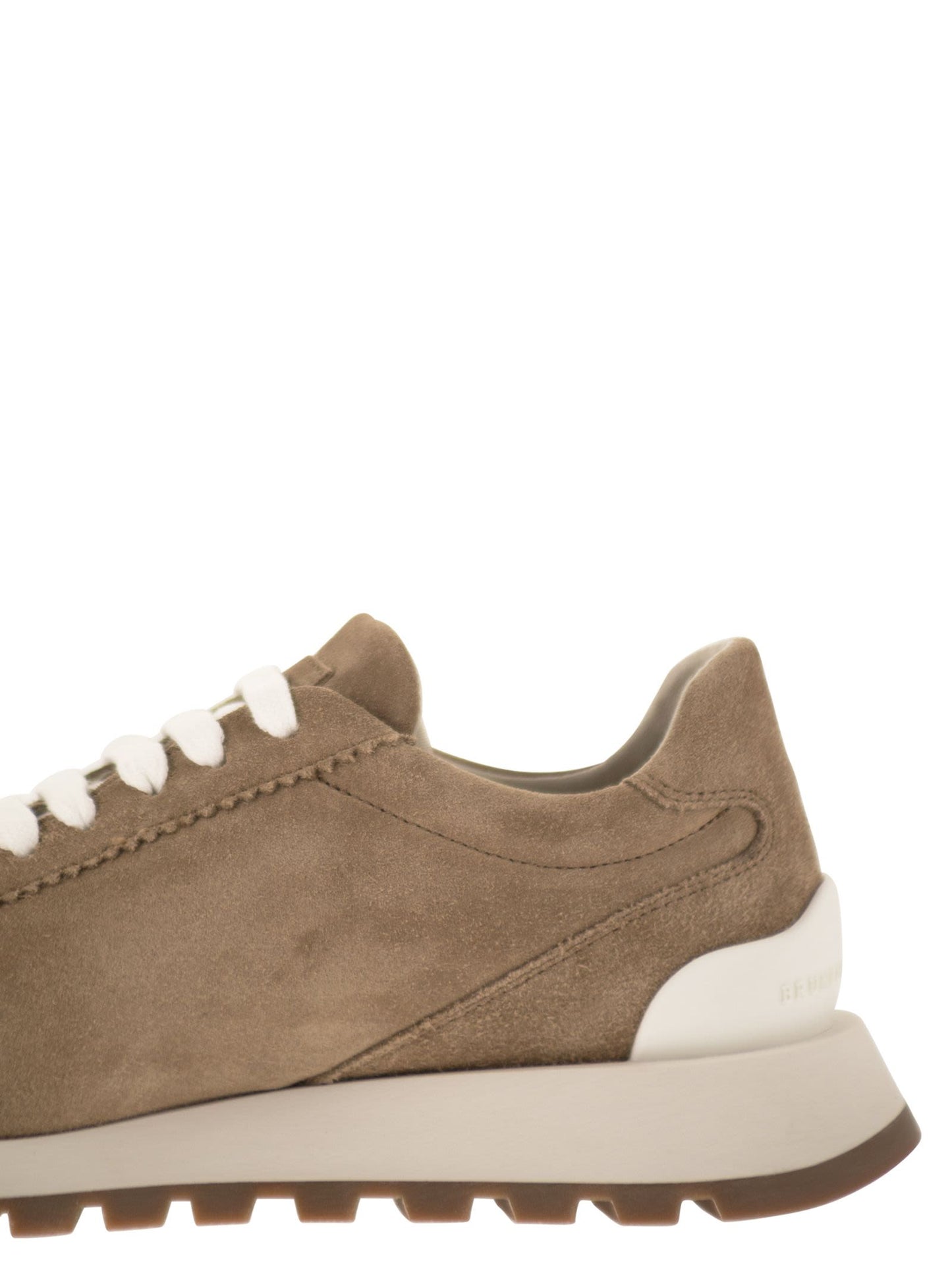 Brunello Cucinelli Women Suede Runners With Shiny Tab