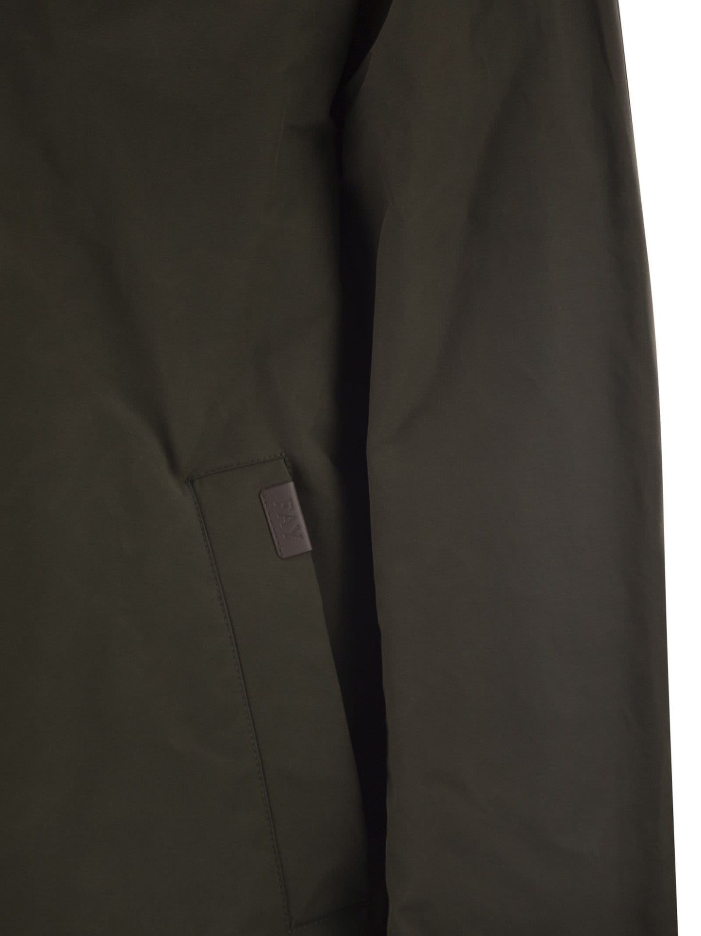 Fay Men Short Morning Raincoat In Cotton And Nylon Faille FAY