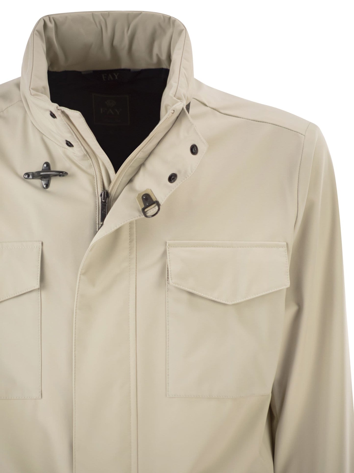 Fay Men Saharan Jacket In Stretch Nylon FAY