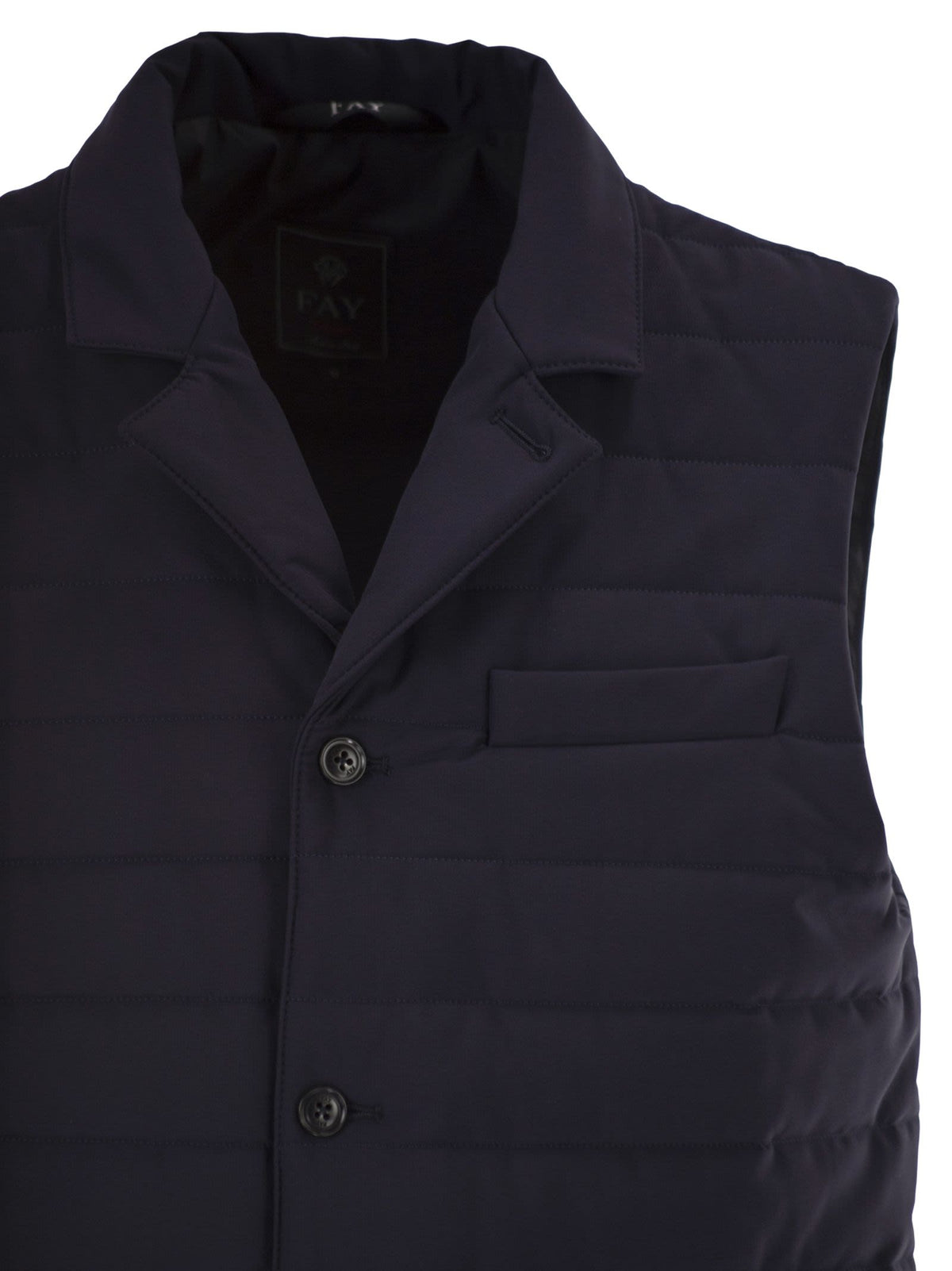 Fay Men Quilted Stretch Nylon Waistcoat FAY