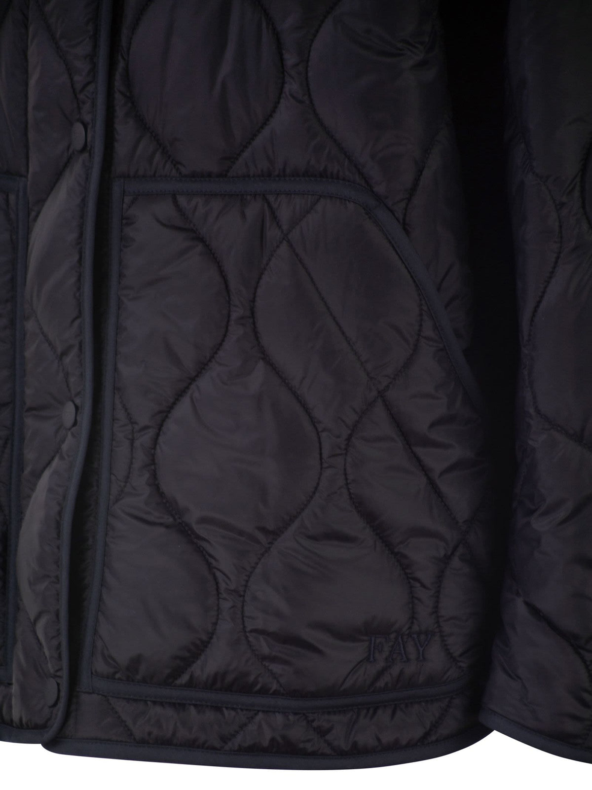 Fay Women Technical Fabric Jacket With Onion Quilting FAY