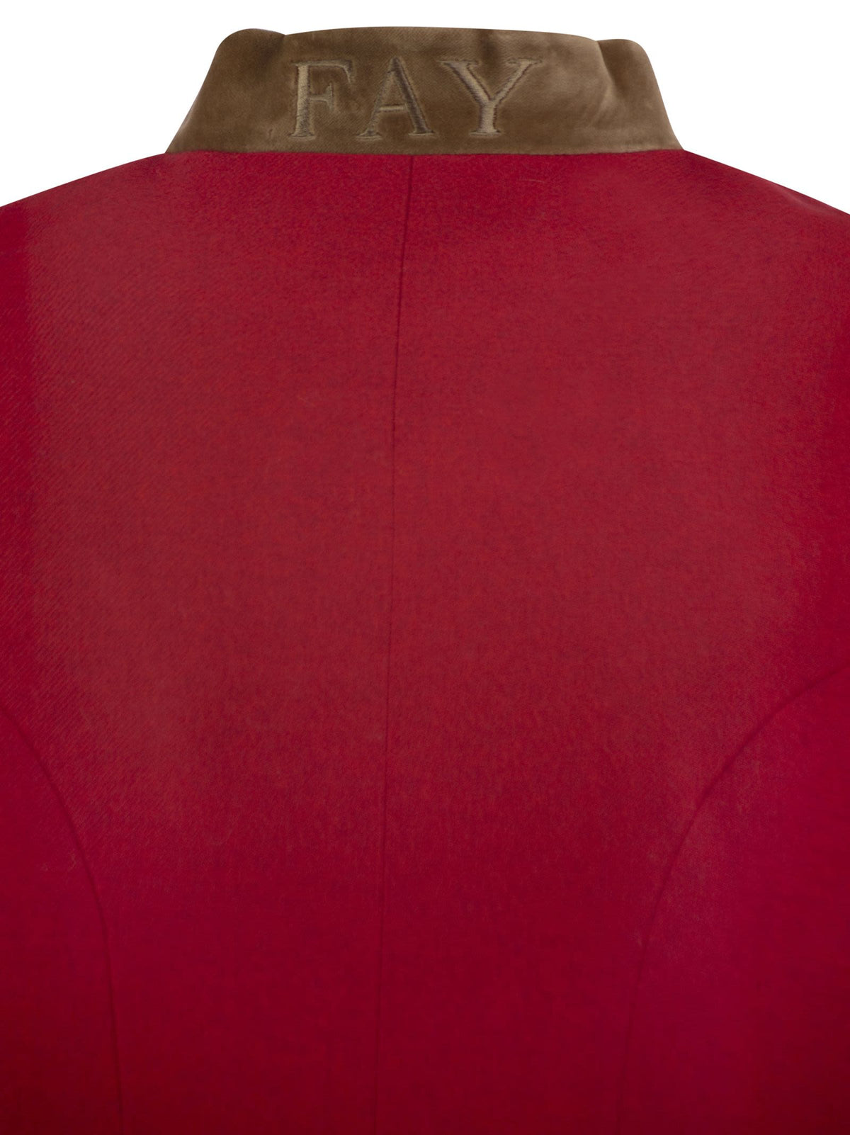 Fay Women Viscose And Wool Blend Jacket With Contrasting Collar FAY