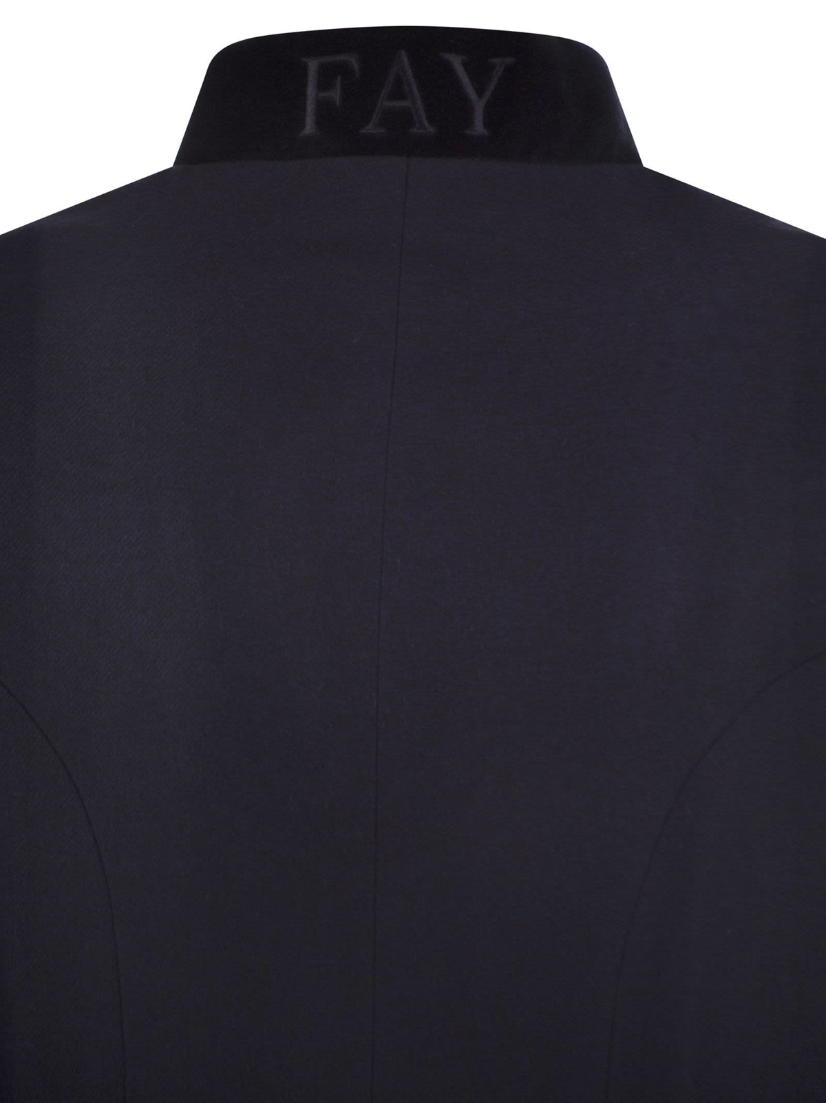 Fay Women Viscose And Wool Blend Jacket With Contrasting Collar FAY