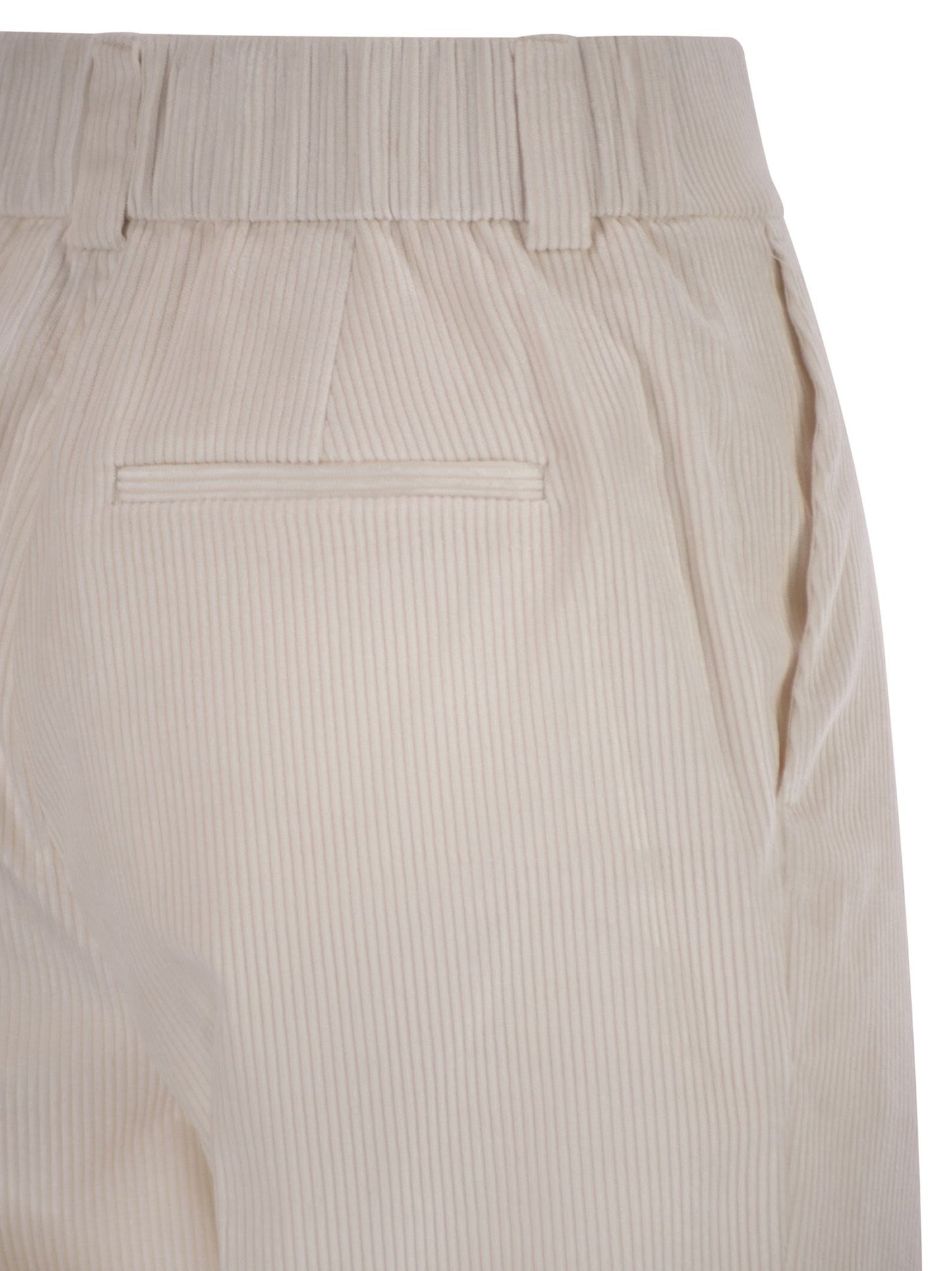 Peserico Women 500-Stripe Velvet Trousers PESERICO