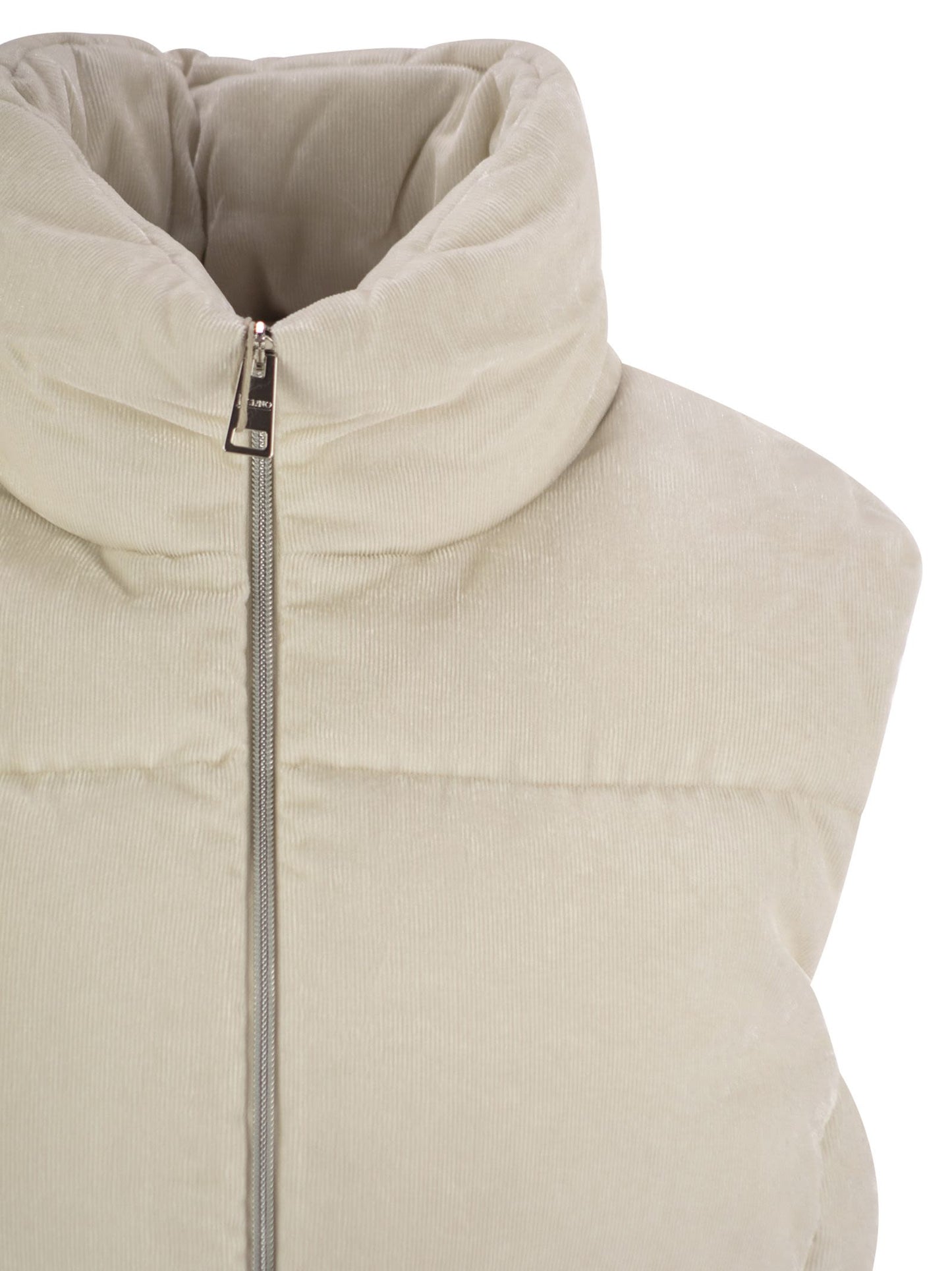 Herno Women Velvet Sleeveless Down Jacket HERNO