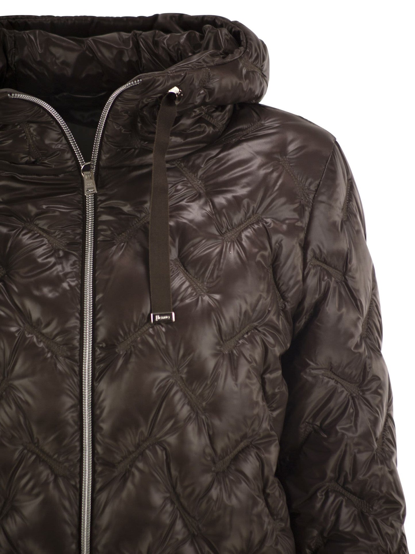 Herno Women Diamond-Quilted Hooded Down Jacket HERNO
