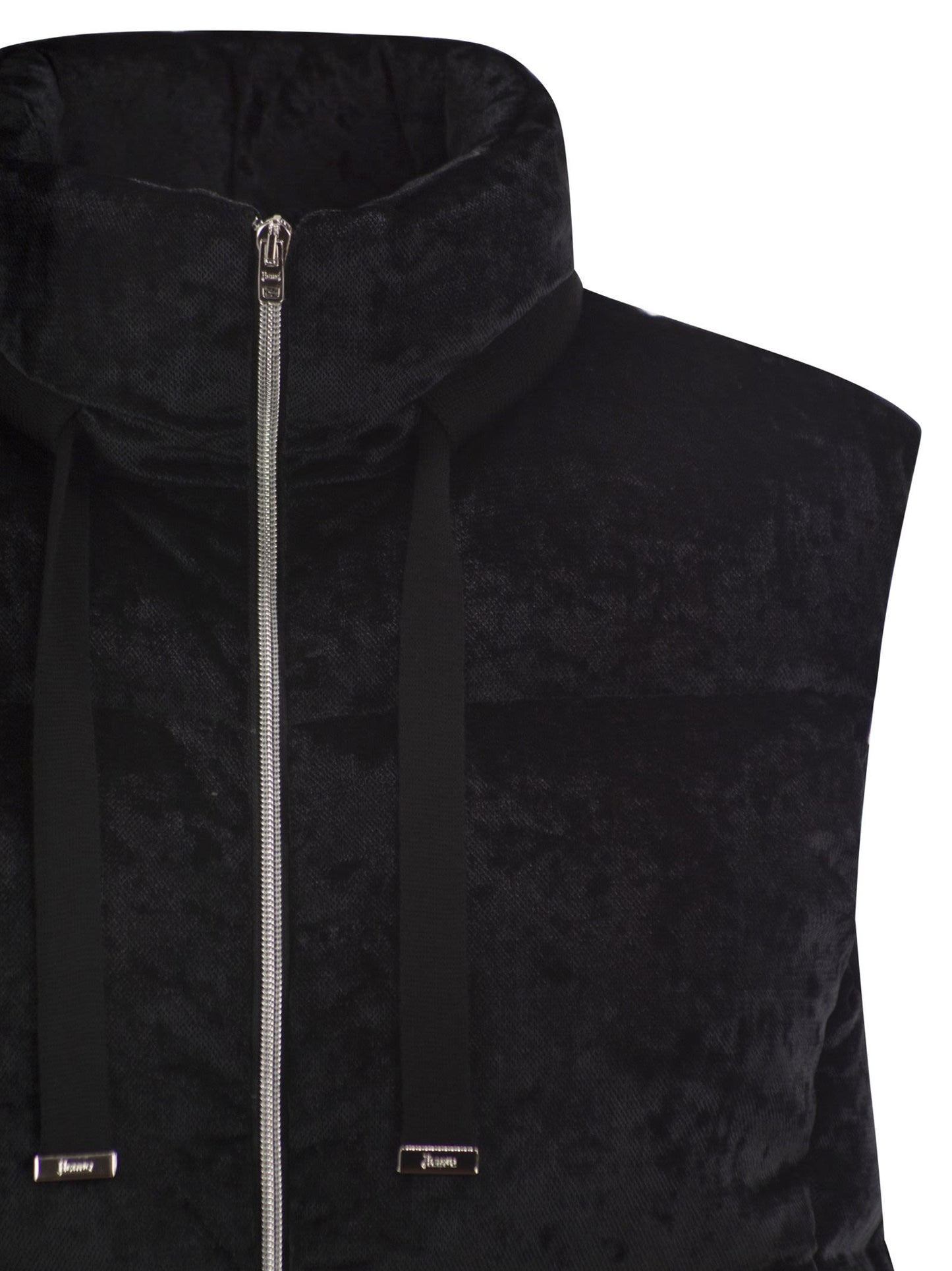 Herno Women Velvet-Effect Padded Gilet HERNO
