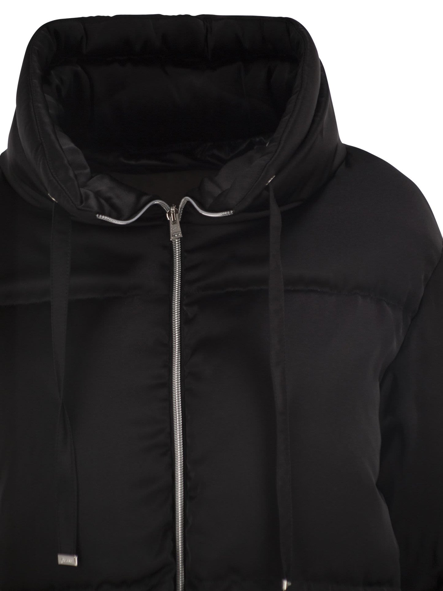 Herno Women High-Neck Down Jacket With Drawstring Collar HERNO