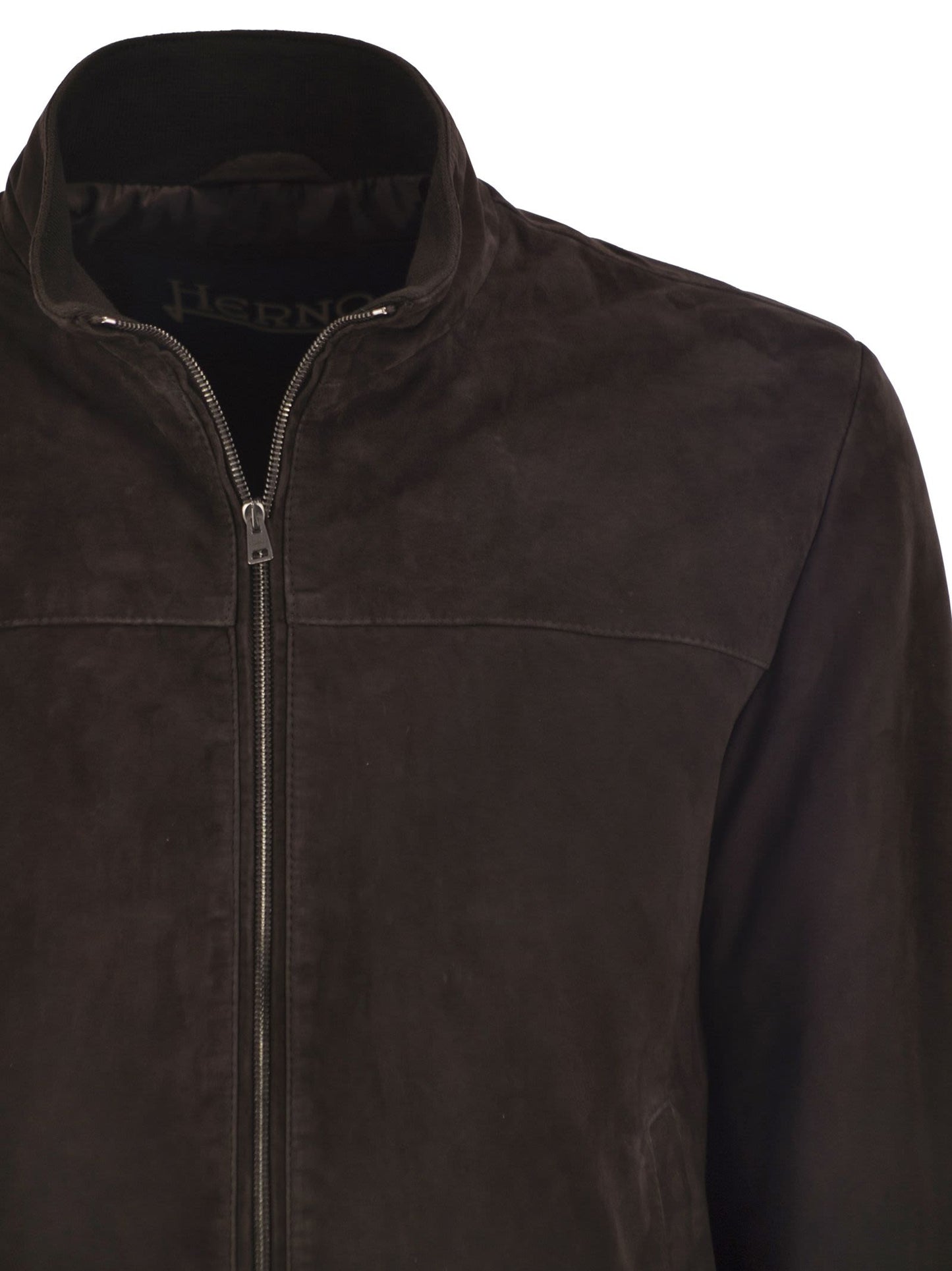 Herno Men Suede Goatskin Bomber Jacket HERNO