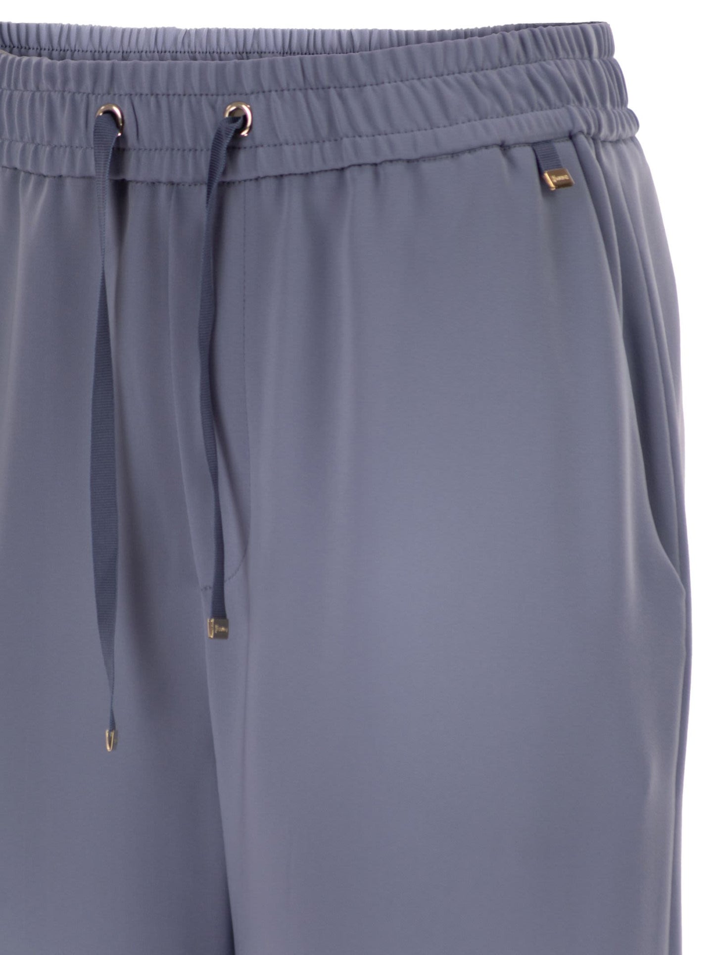 Herno Women Flowing Wide-Leg Trousers With Drawstring HERNO