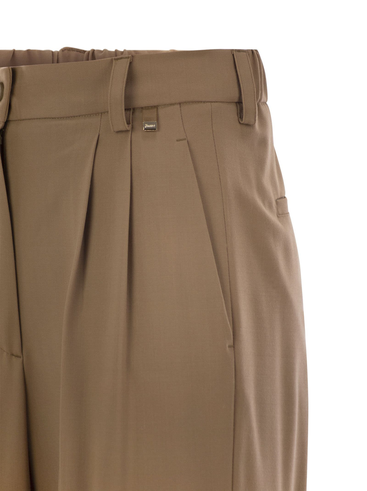 Herno Women Soft Wool Cargo Pants HERNO