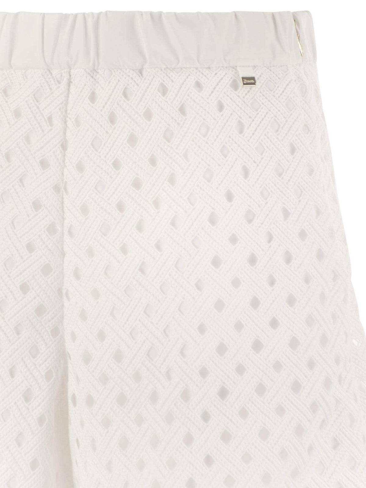 Herno Women Perforated Shorts With Geometric Shapes HERNO