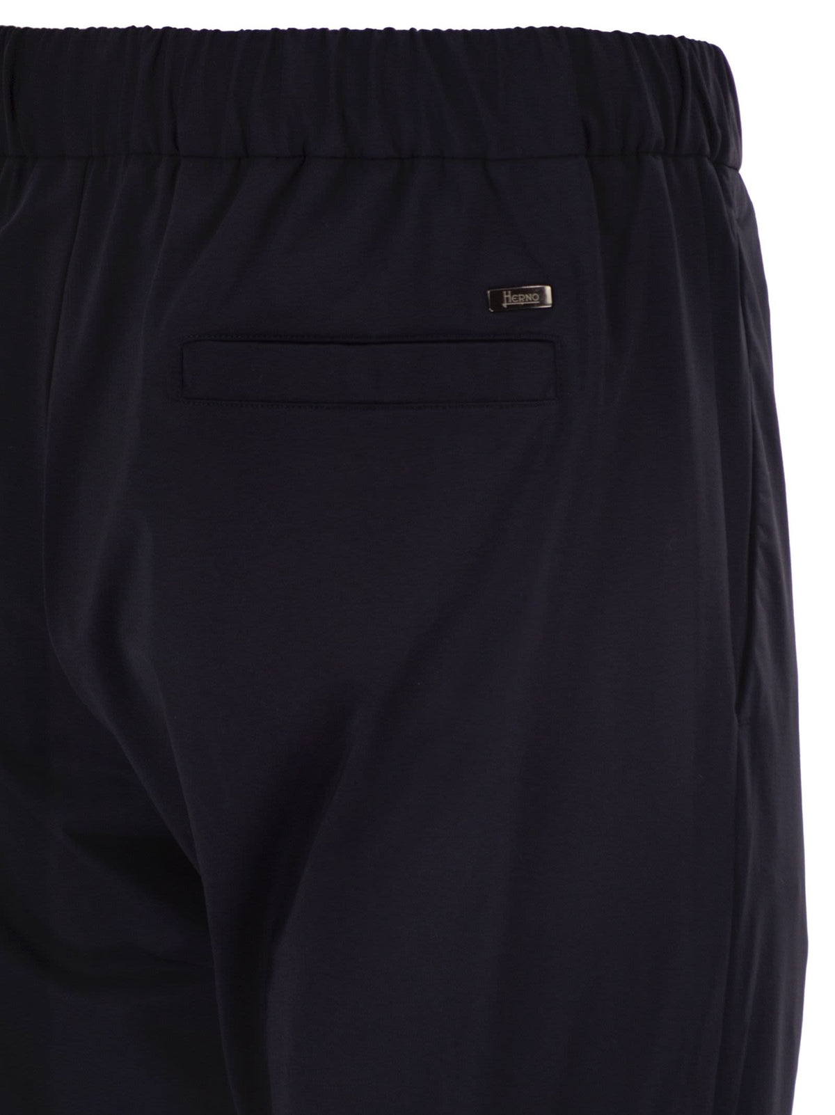 Herno Men Stretch Techno-Nylon Jogger Trousers With Pleats HERNO