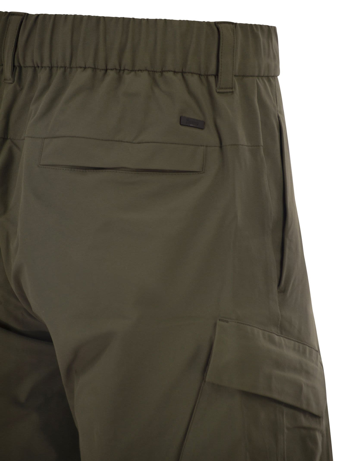 Herno Men Technical Fabric Cargo Bermuda Shorts HERNO