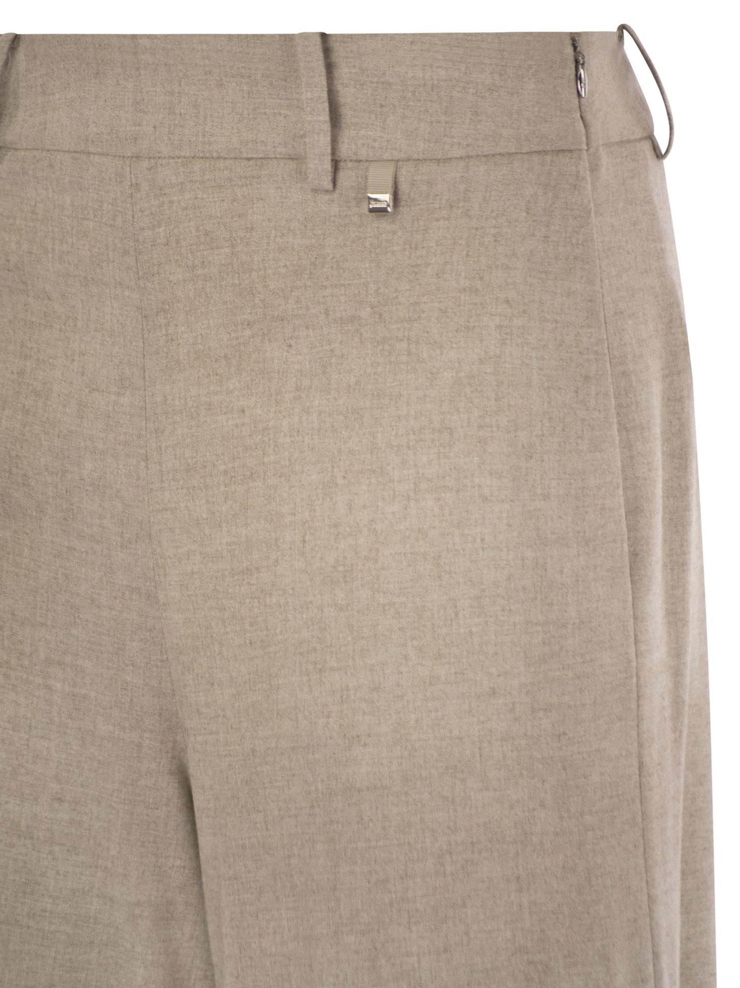 Herno Women Resort Trousers In Melange Fabric HERNO