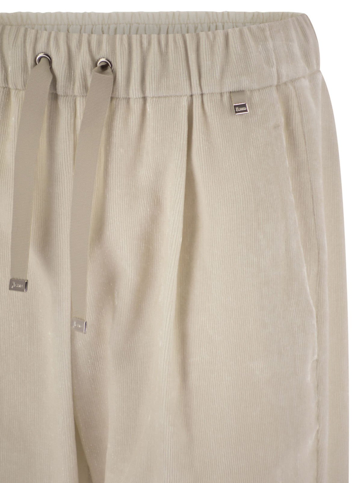 Herno Women Bright Corduroy Resort Trousers