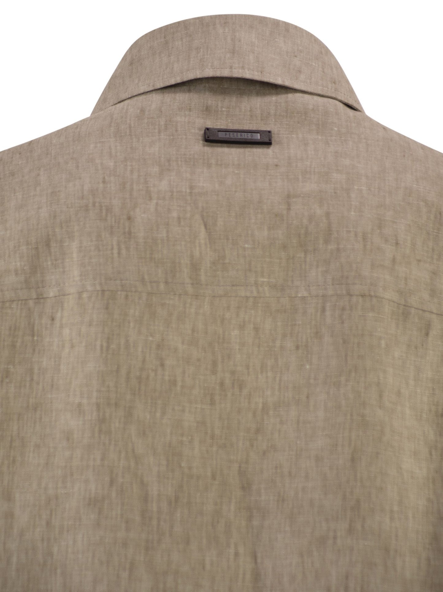 Peserico Men Lightweight Pure Linen Jacket With Patch Pockets PESERICO