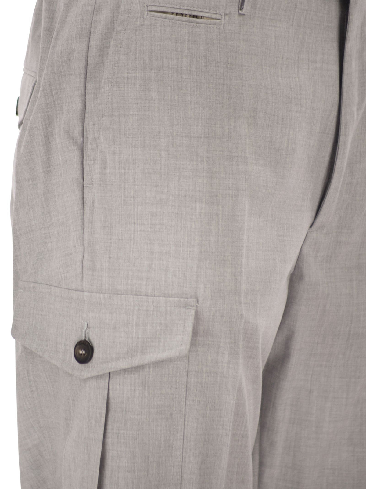 Peserico Men Tailored Cargo Trousers In Stretch Technical Fabric PESERICO