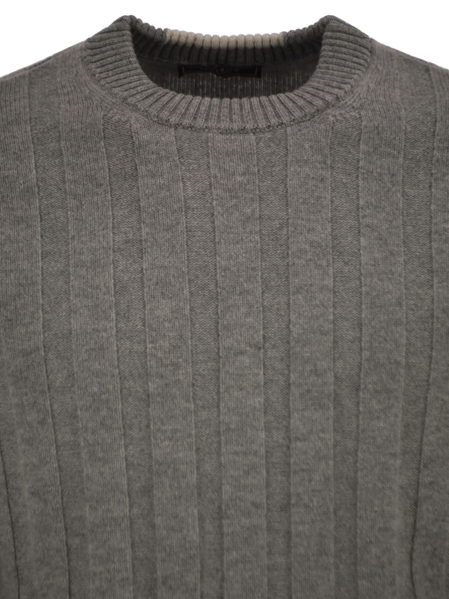 Peserico Men Wool And Cashmere Ribbed Jumper PESERICO