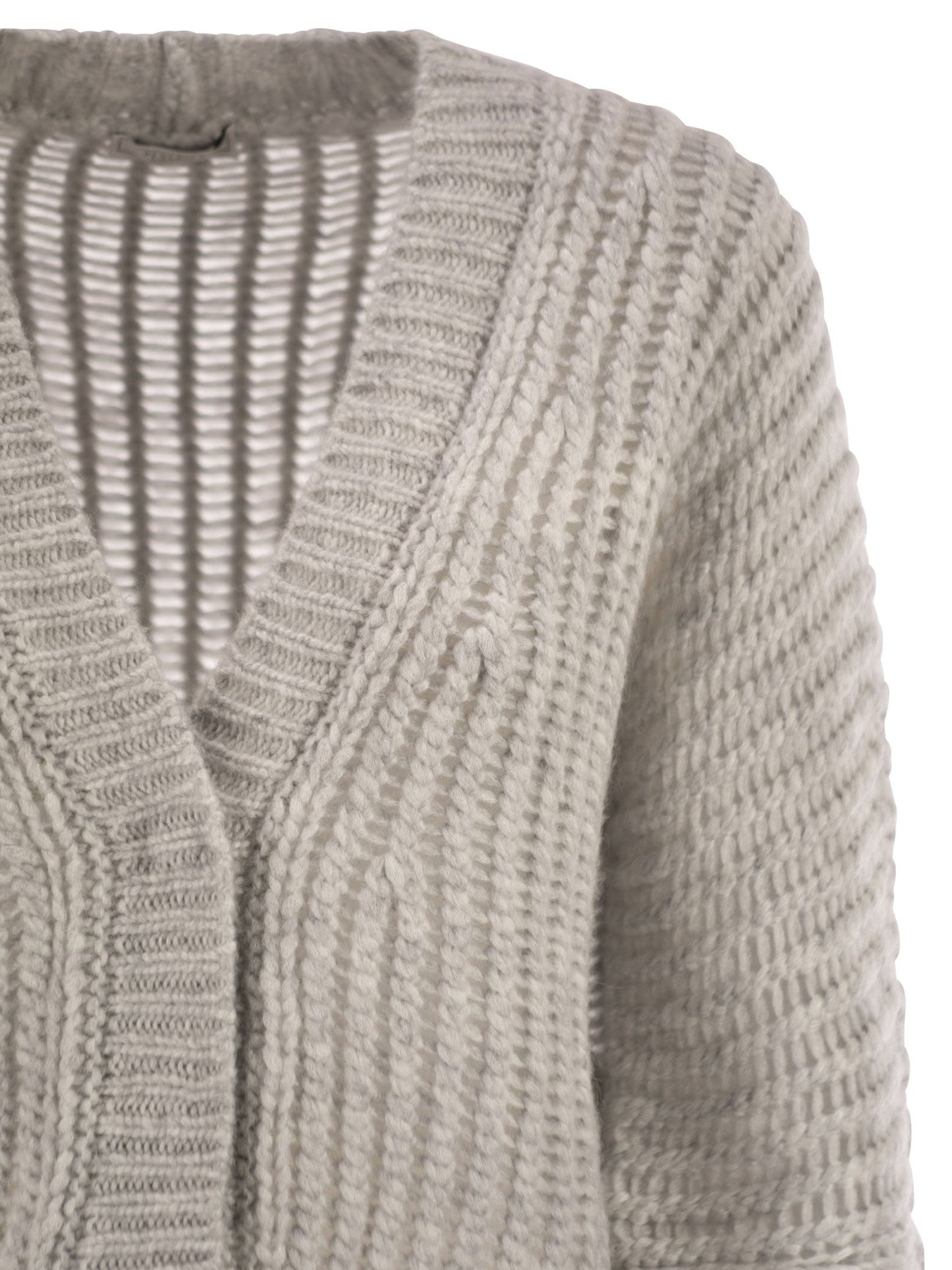 Peserico Women Wool And Alpaca Mesh Cardigan PESERICO