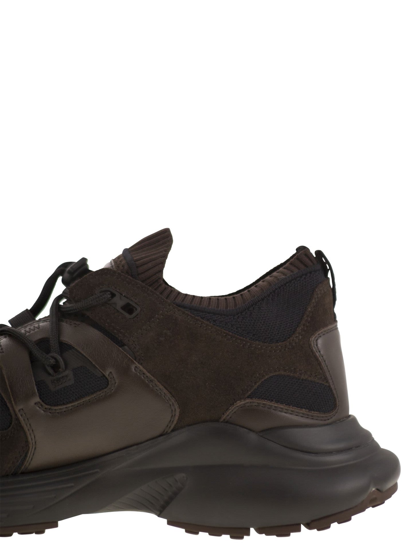 Tod's Men Leather And Technical Fabric Sneakers TOD'S