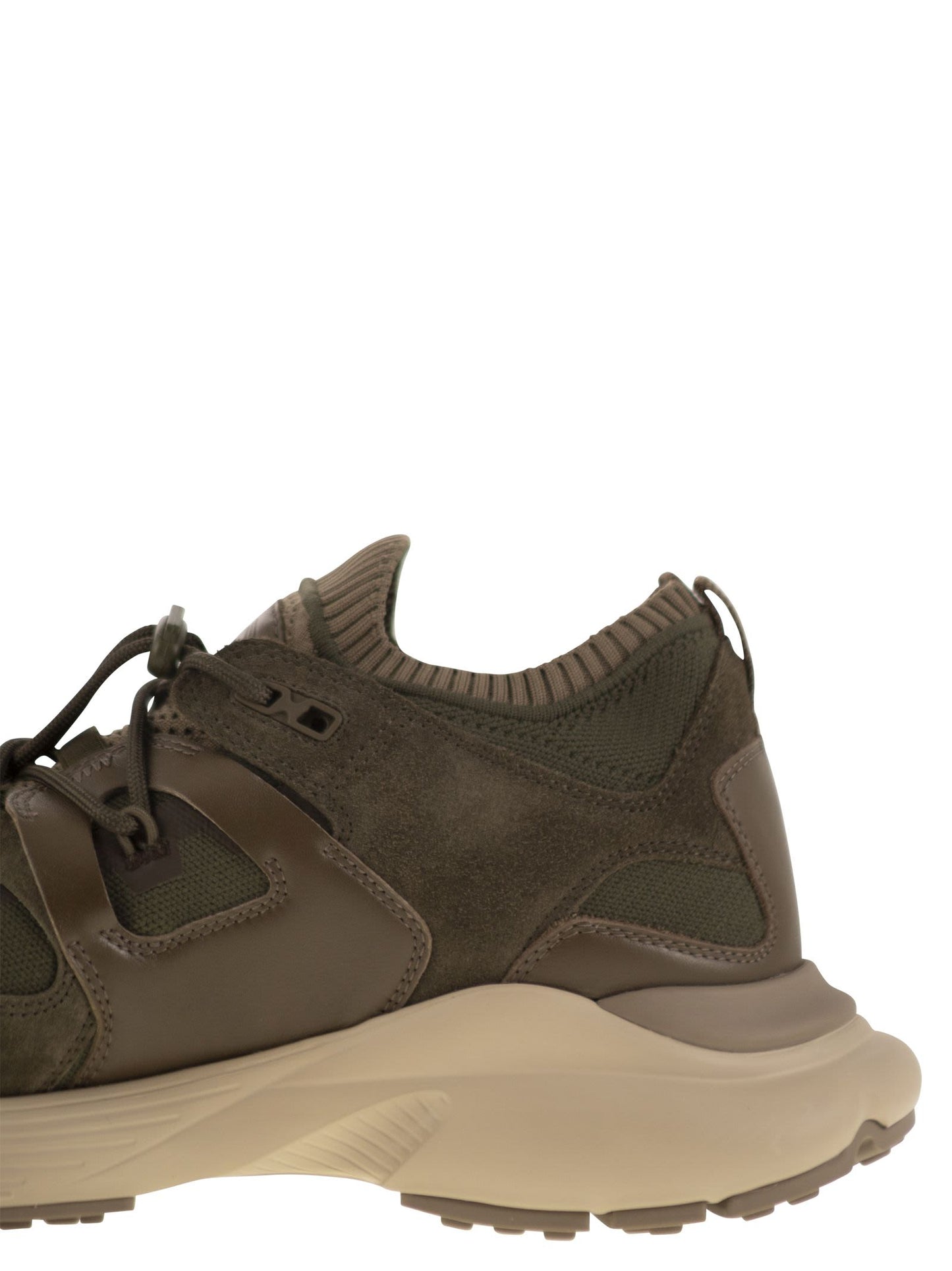 Tod's Men Leather And Technical Fabric Sneakers TOD'S