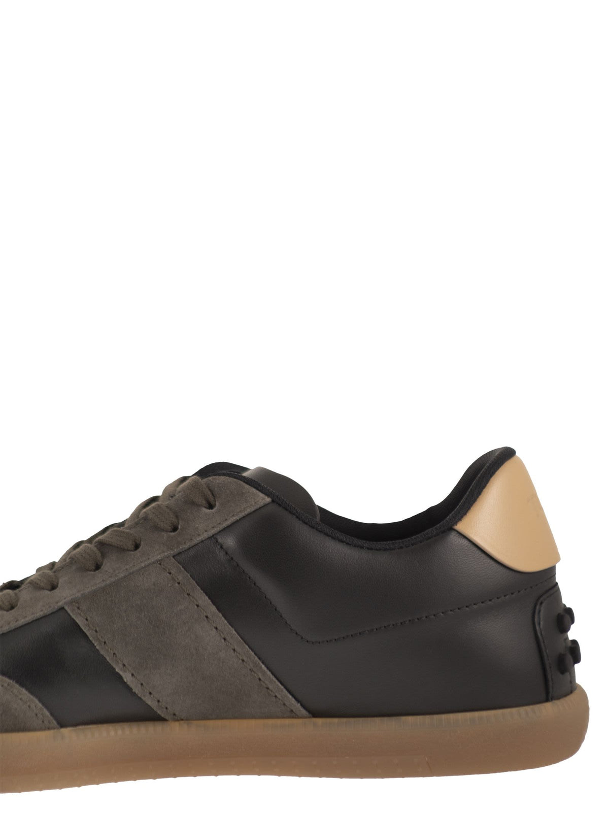 Tod's Men Leather And Suede Sneakers With Rubber Sole TOD'S