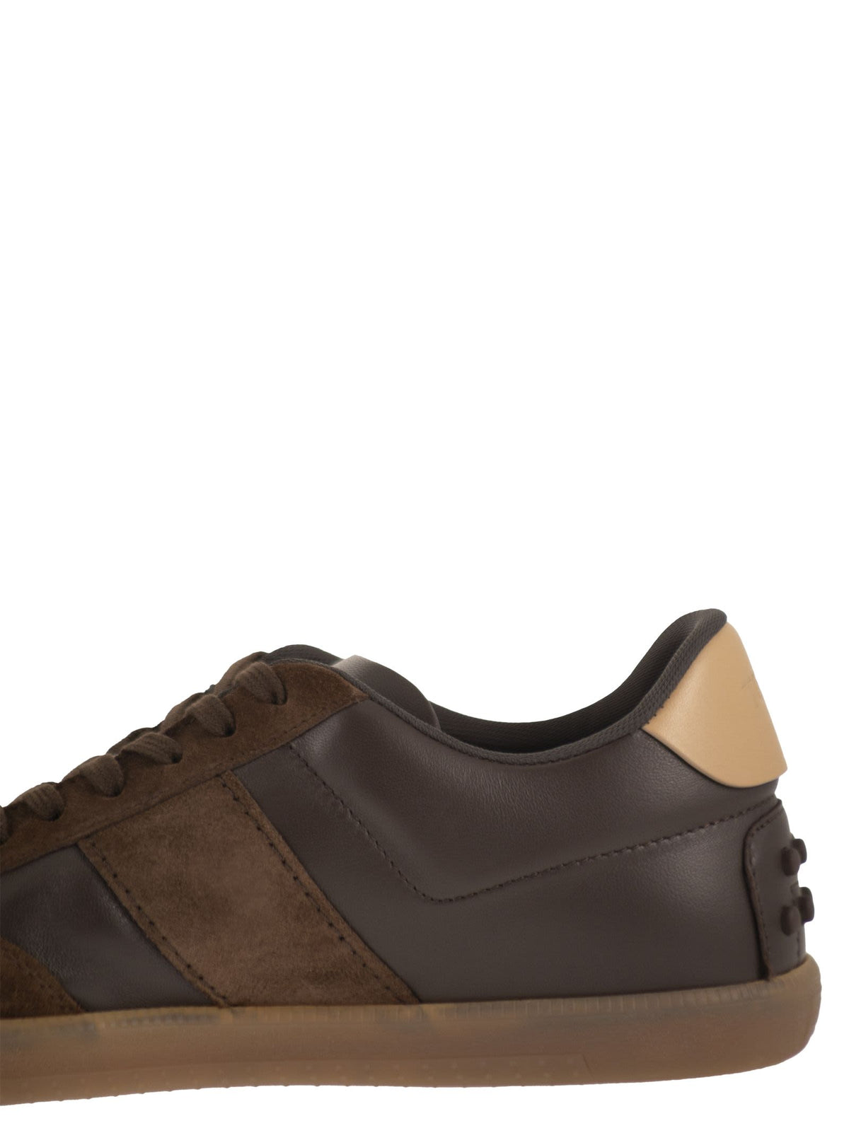 Tod's Men Leather And Suede Sneakers With Rubber Sole TOD'S
