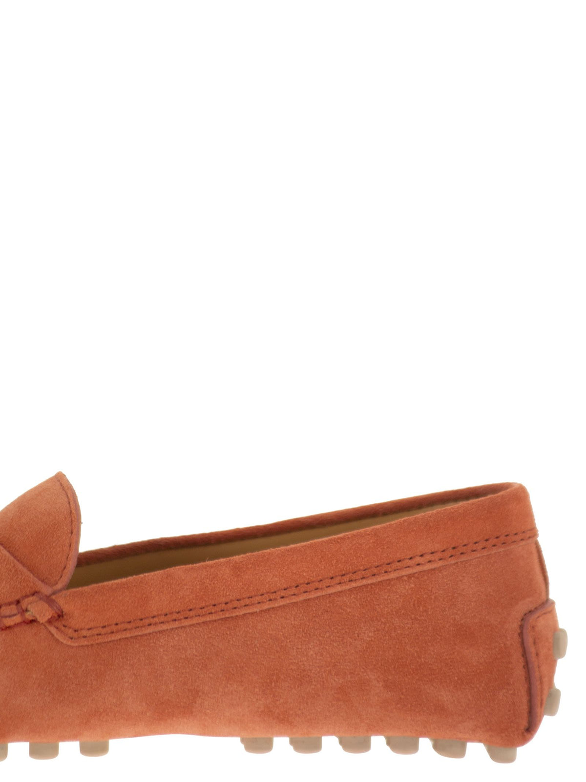 Tod's Women Suede Rubber Sole Loafer TOD'S