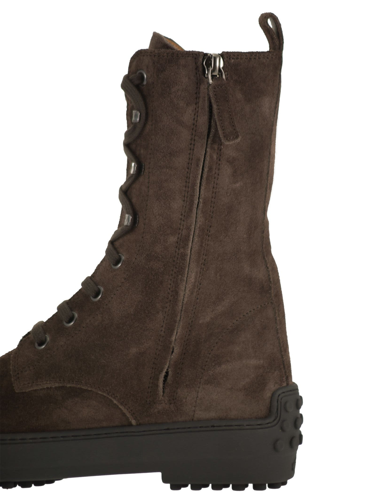 Tod's Women Calfskin Suede Lace-Up Boots TOD'S