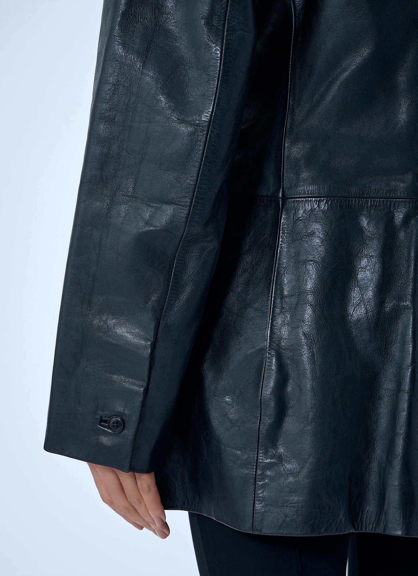 Alexander Wang Women Leather Single-Breasted Blazer ALEXANDER WANG