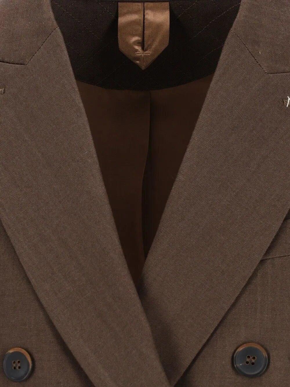 Max Mara Women Double-Breasted Wool Gabardine Blazer MAX MARA
