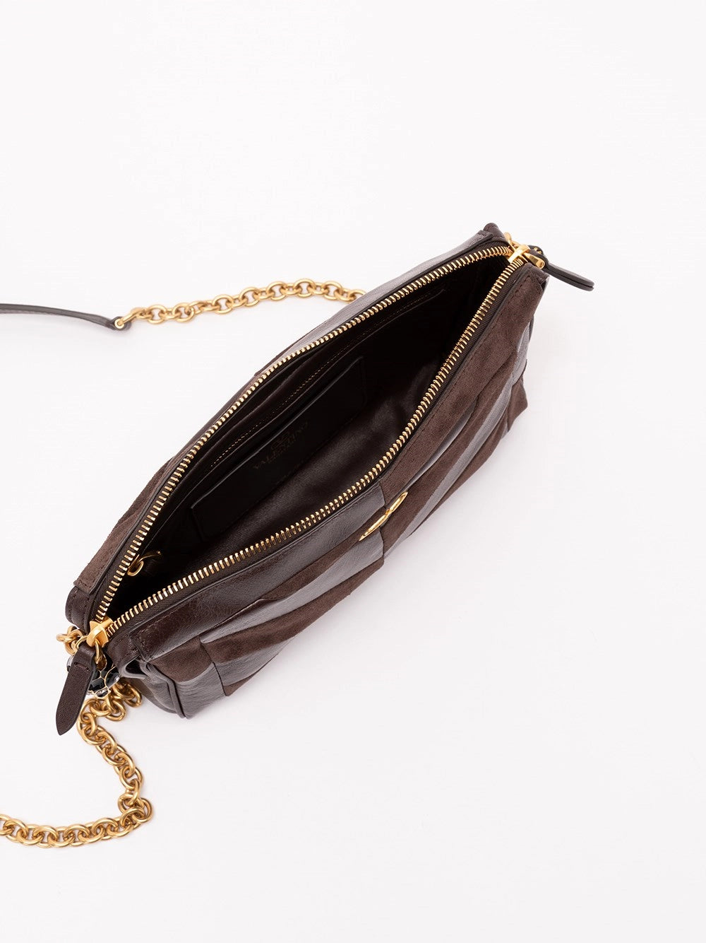Valentino Garavani Women Valentino Garavani Panthea Small Shoulder Bag With Chevron Pattern VALENTINO GARAVANI