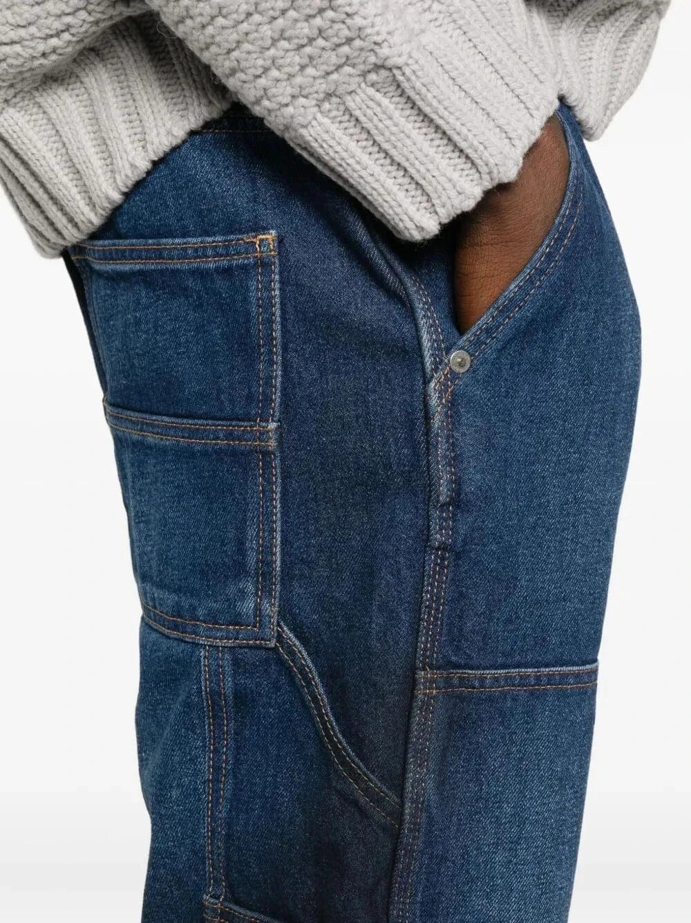 Off White Men `Gothic Ow` Flare Carpenter Jeans OFF-WHITE