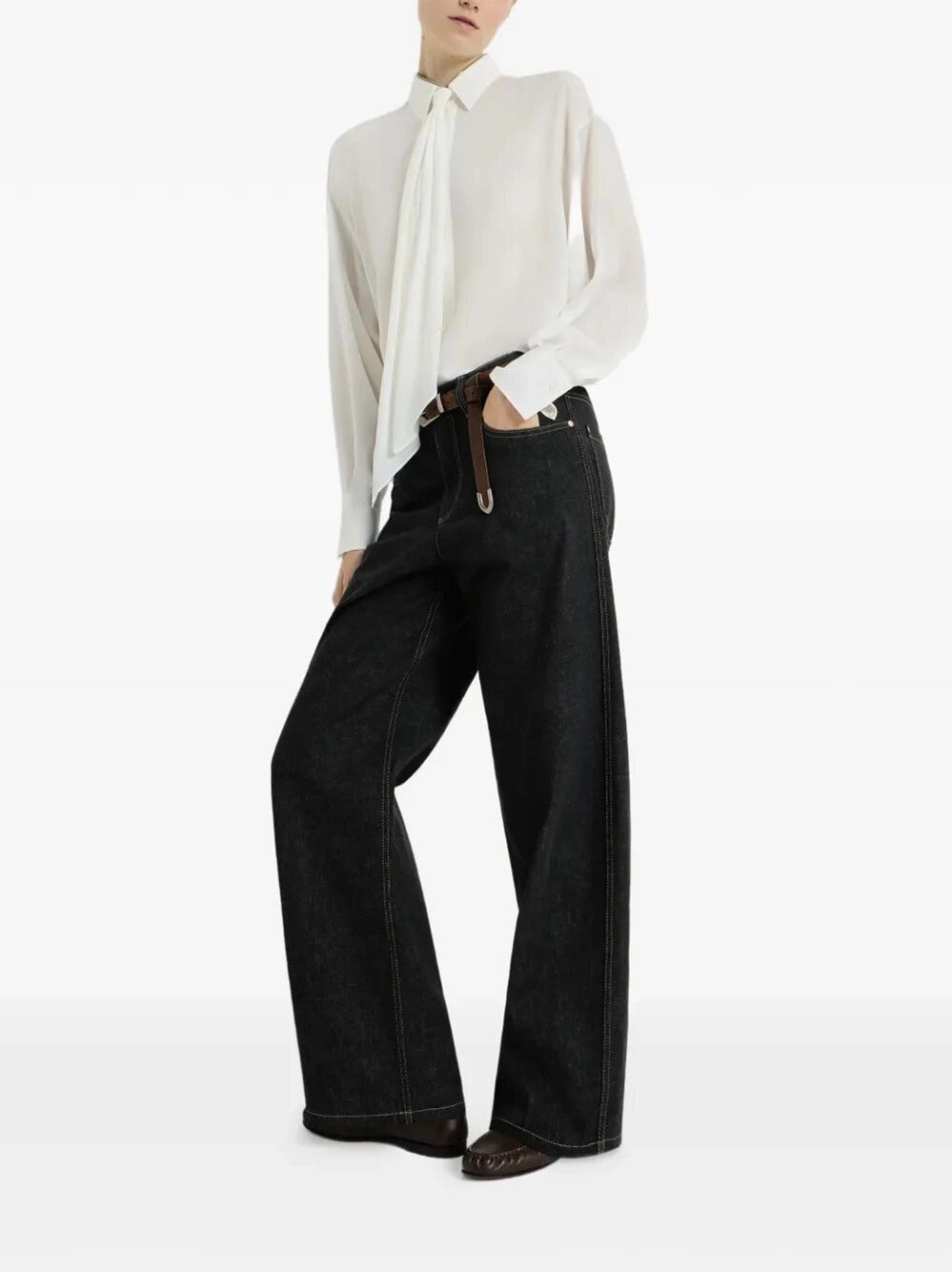 Brunello Cucinelli Women Denim Pants BRUNELLO CUCINELLI