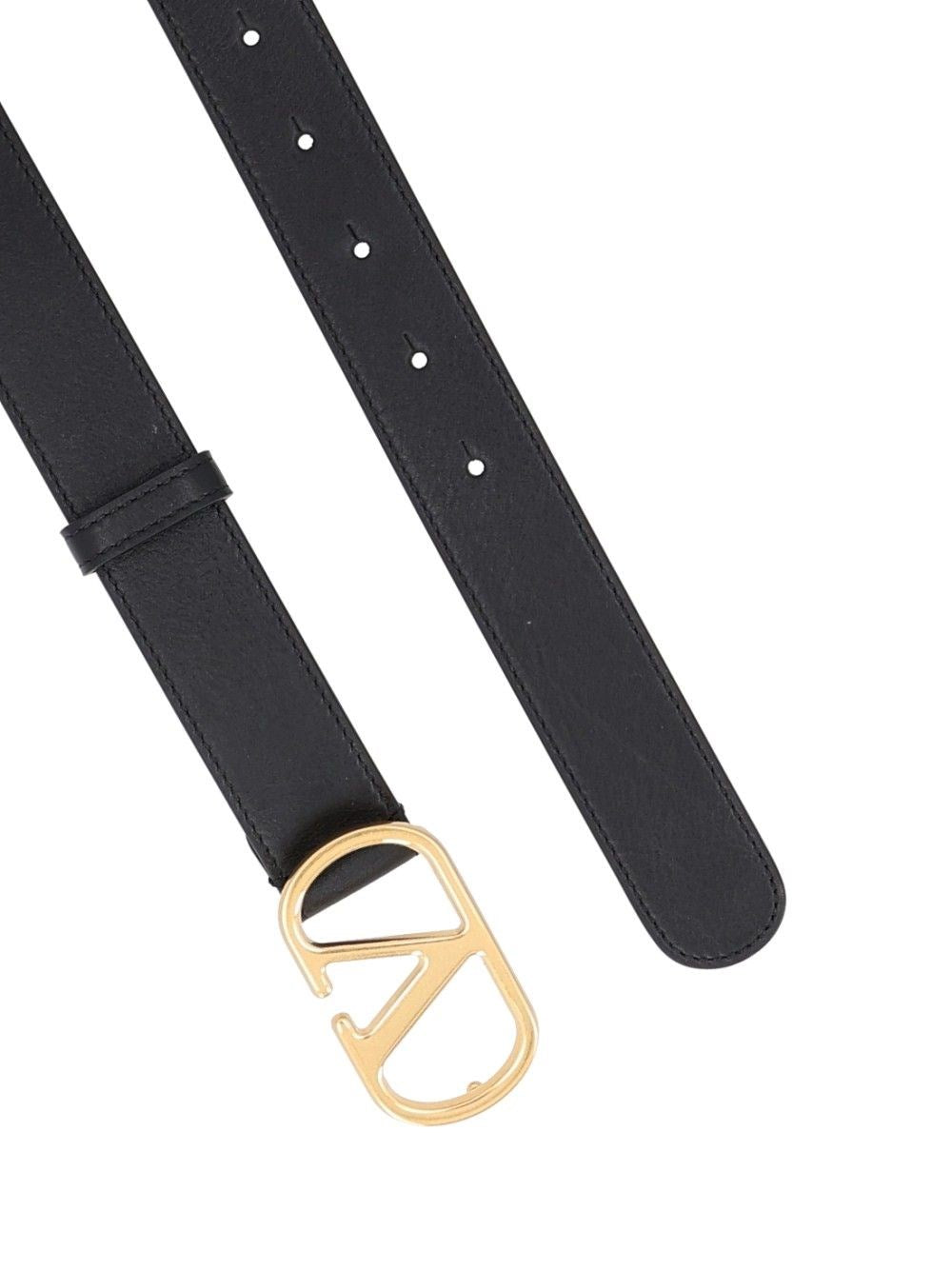 Valentino Garavani Women Vlogo Signature Leather Belt VALENTINO GARAVANI