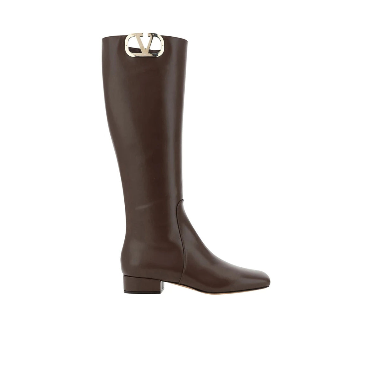 Valentino Garavani Leather Logo Boots Women VALENTINO GARAVANI