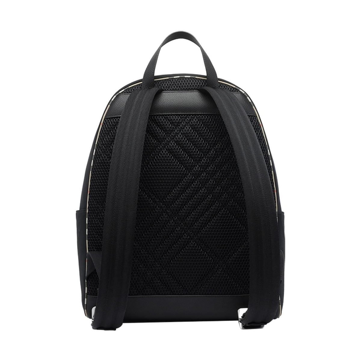 Burberry Men Backpack With Check Trim BURBERRY