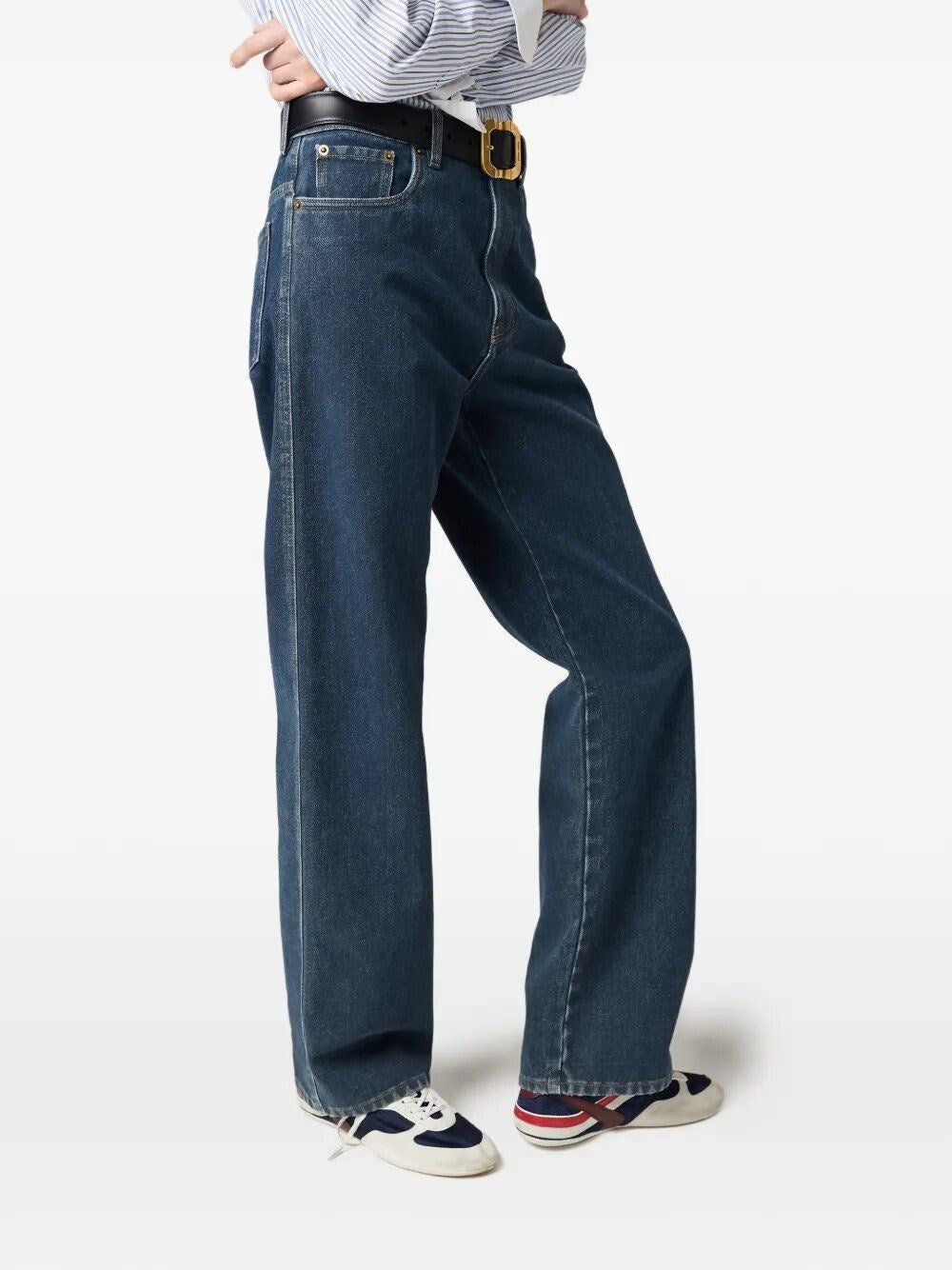 Miu Miu Women Straight-Leg Denim Trousers MIU MIU