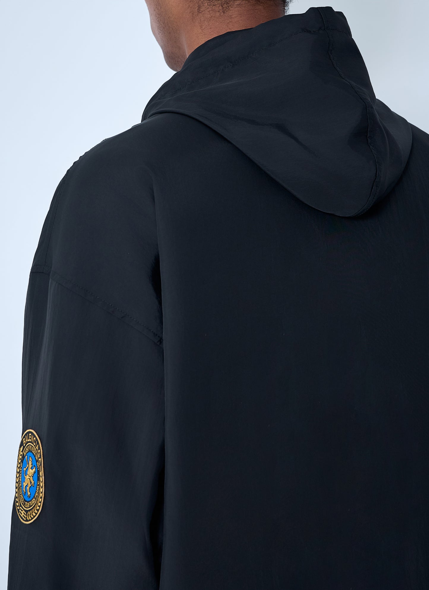 Balenciaga Men Logo Motif Windbreaker Jacket BALENCIAGA