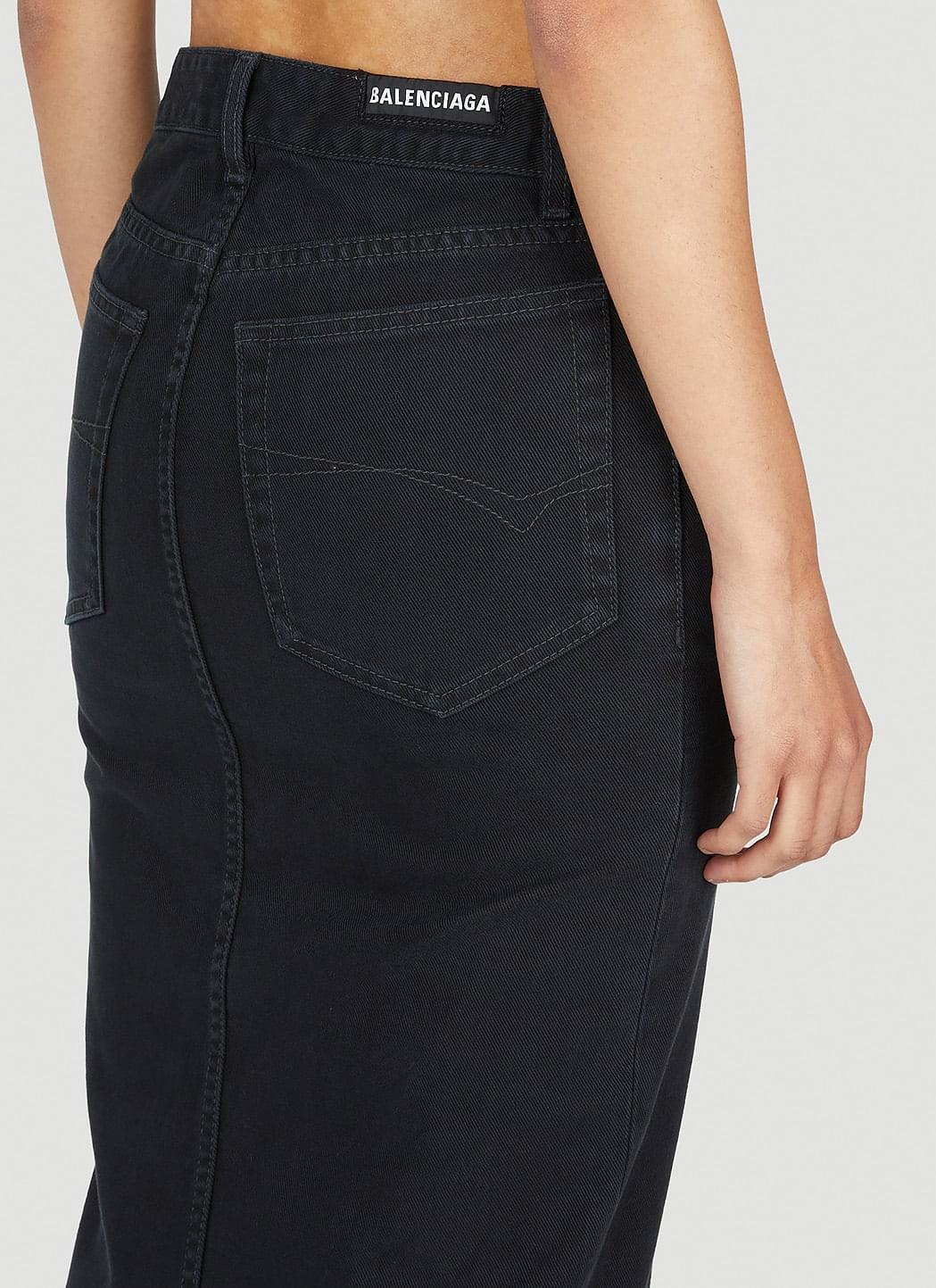 Balenciaga Women Denim Maxi Skirt BALENCIAGA