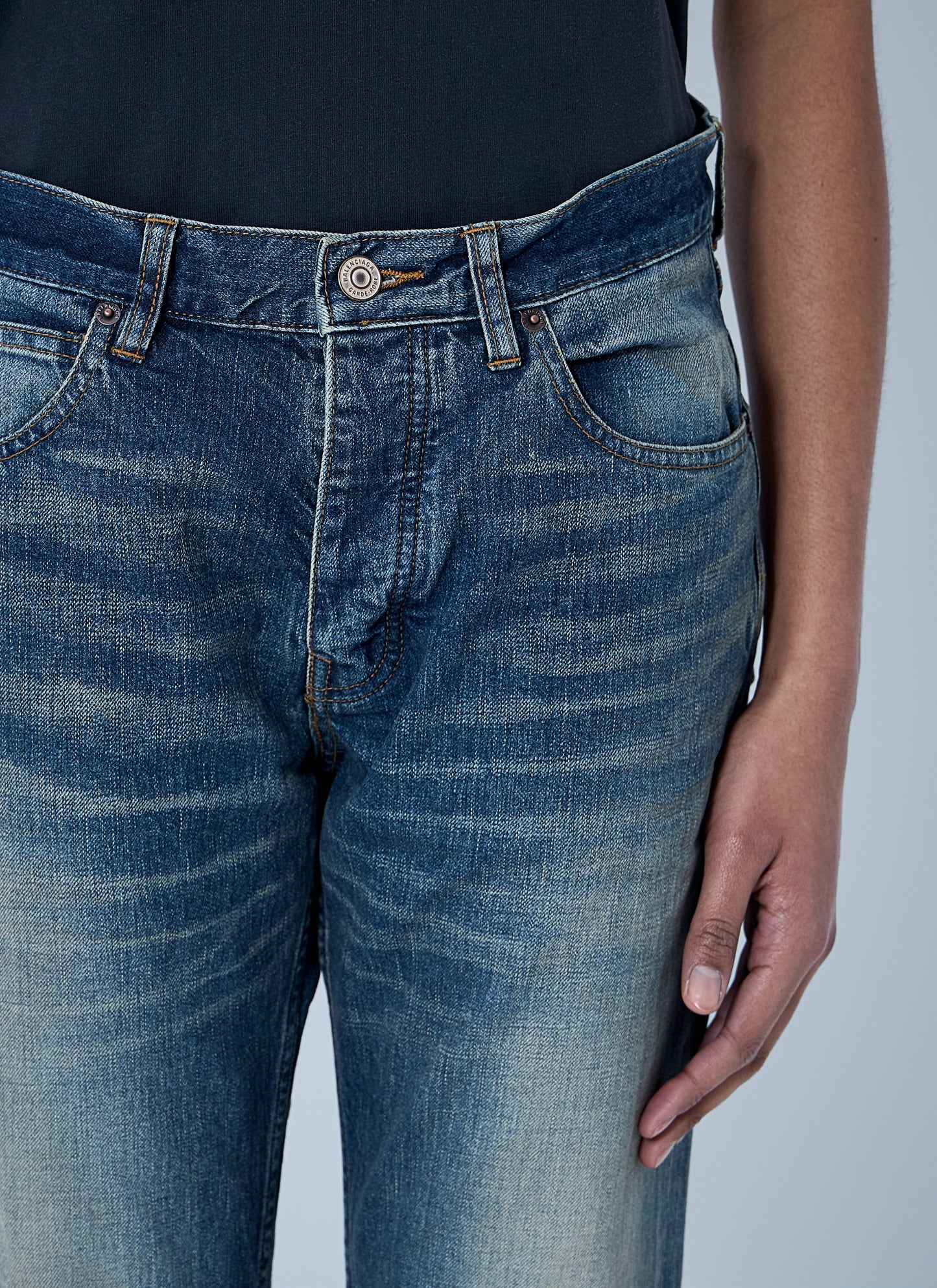 Balenciaga Women Logo Patch Jeans BALENCIAGA
