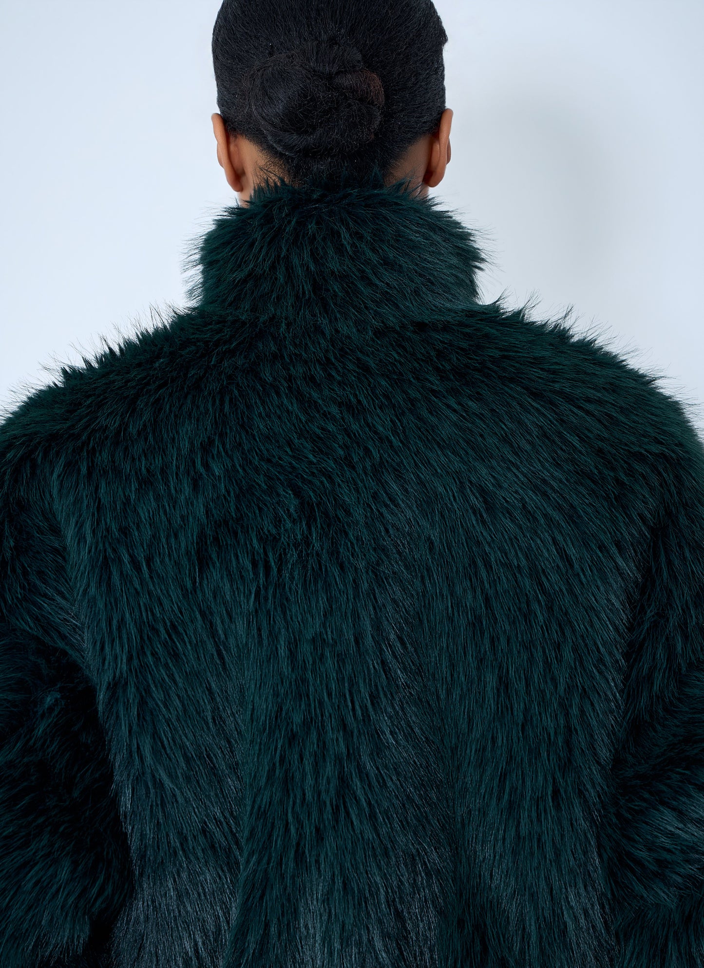 Balenciaga Women Faux Fur Bomber Jacket BALENCIAGA