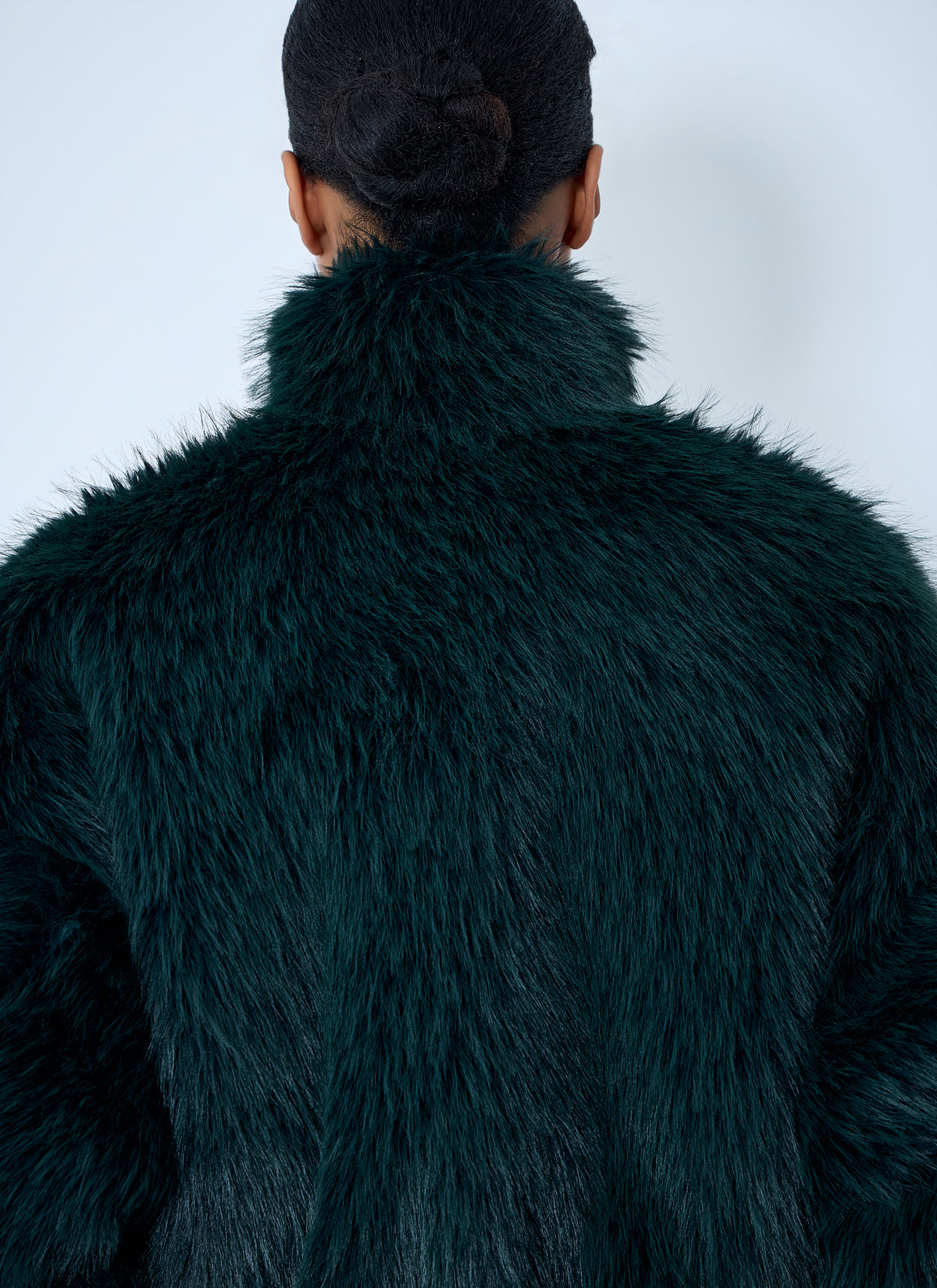 Balenciaga Women Faux Fur Bomber Jacket BALENCIAGA