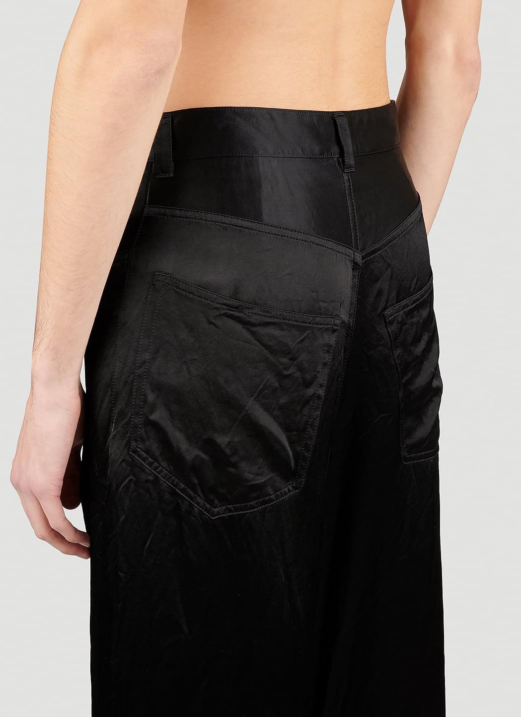 Balenciaga Men Five Pocket Satin Pants BALENCIAGA