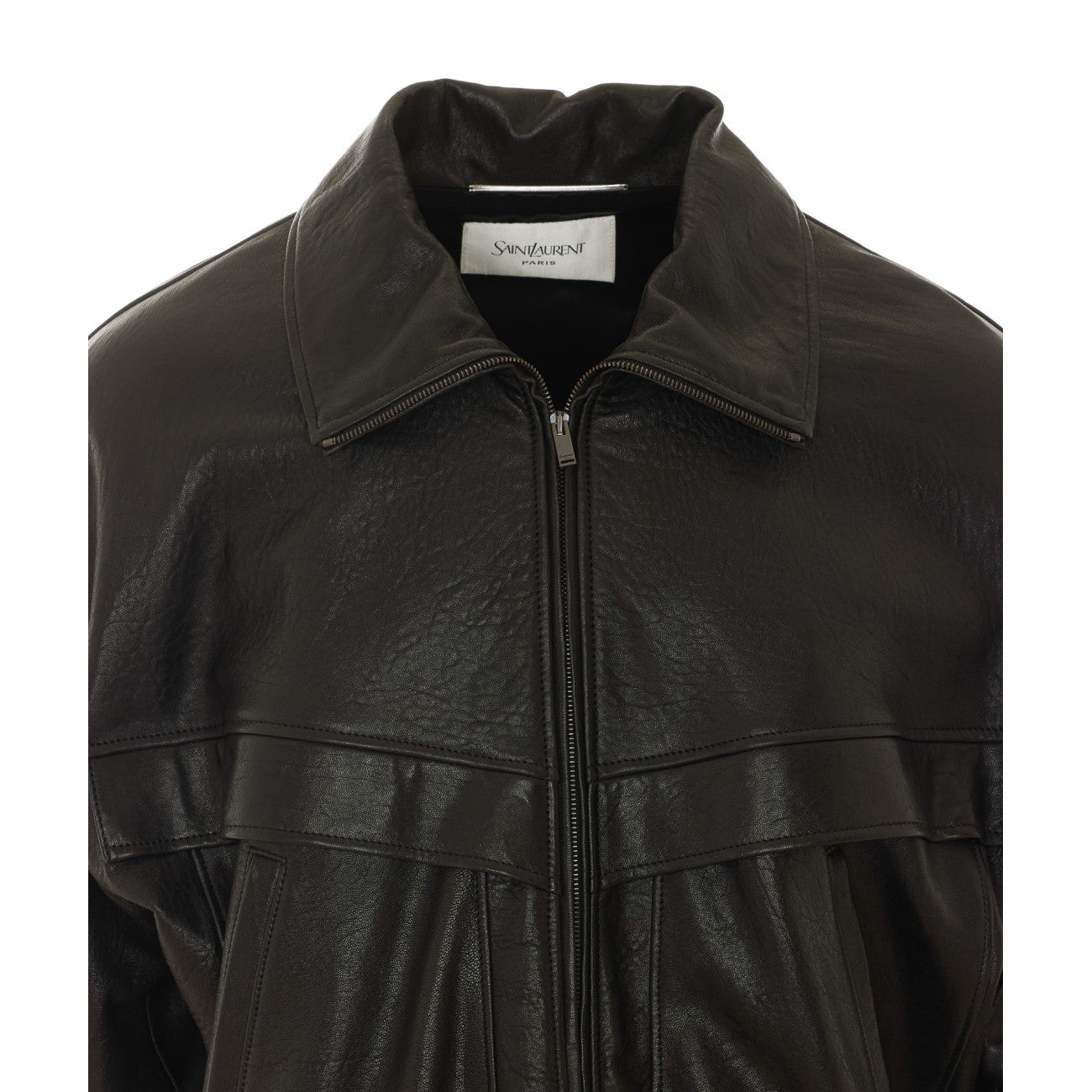 Saint Laurent Men Balloon Leather Blouson SAINT LAURENT