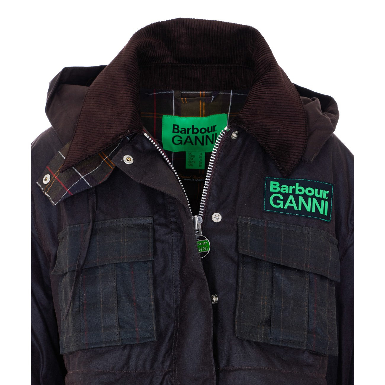 Barbour X Ganni Women Barbour X Ganni Wax Jacket Barbour X Ganni