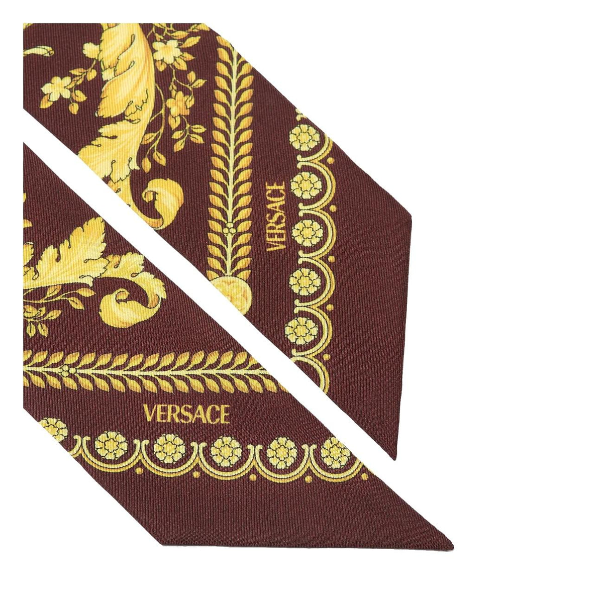 Versace Women Barocco Printed Silk Twill Lavalliere'